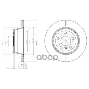 Bg4168 Диск Тормозной Задний! Bmw X5/X6 3.0I/3.0-3.5D 07> Delphi арт. BG4168