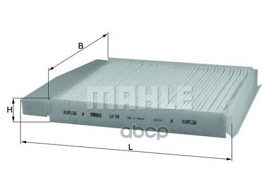 Элемент фильтрующий салонного фильтра Mahle/Knecht арт. LA 54