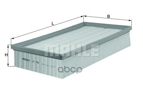 Фильтр возд.VW TRANSPORTER V 1.9-2.5TDI 2003=> Mahle/Knecht арт. LX786