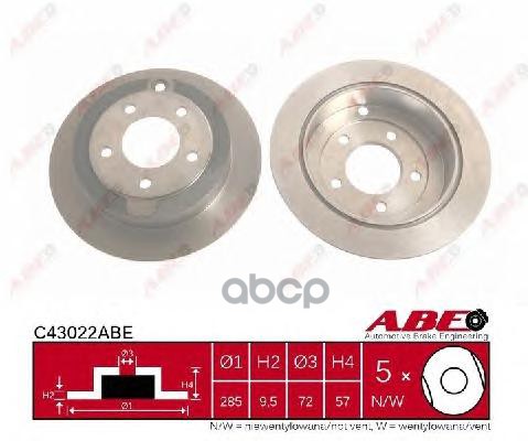 C43022 ABE Диск тормозной