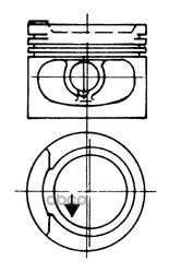 Поршень AUDI/VW/SEAT 1.8L mot.ABSADZ D=81.51мм /1.5-1.75-3/ +0.50 KOLBENSCHMIDT арт. 93 928 620