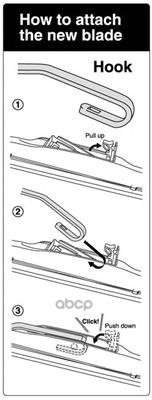 Nu-024L Щётка Стеклоочистителяl=600Mm, Гибридная, Design Wiper Lhd NWB арт. NU024L