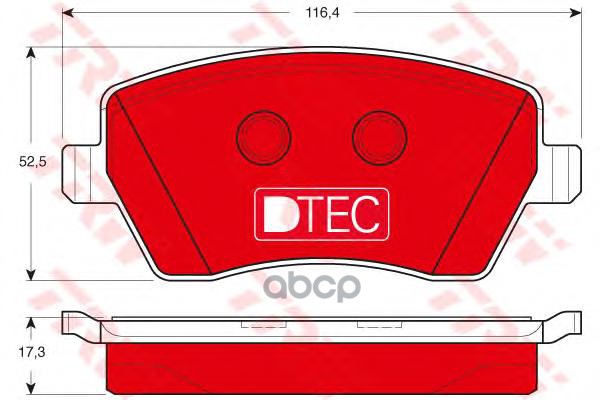 Колодки пер.nissan tiida micra note 03=>/ renault clio 05=> / largus TRW арт. GDB3332DTE