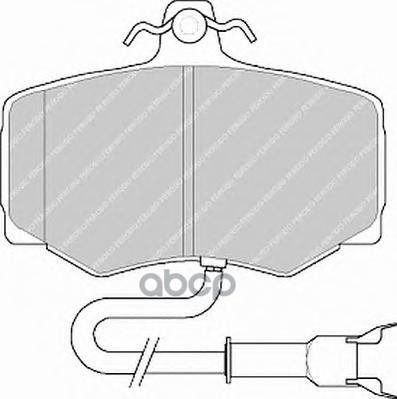 Колодки Торм. Передние "Ferodo" (Fdb806) Ferodo арт. FDB806