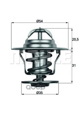 Термостат AUDI A4 1.9TD-2.0TD 95- Mahle/Knecht арт. TX1587D