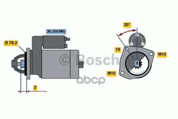 СТАРТЕР 12V, 2.2KW Bosch арт. 0 986 021 620