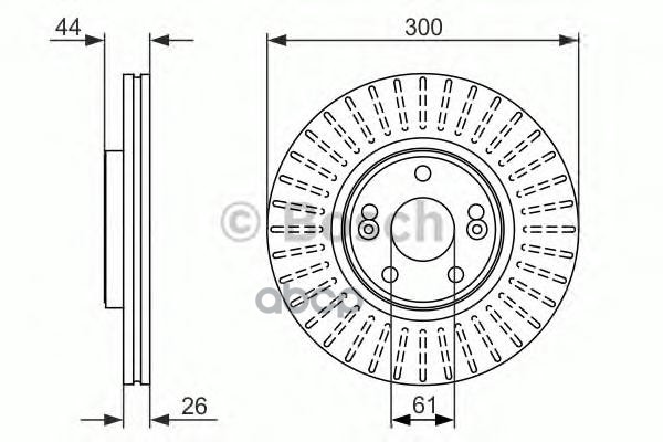 0 986 479 668 Диск Тормозной П.! Renault Scenic 1.9/2.0I/Dci 00-03 Bosch арт. 0986479668