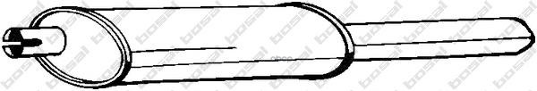 Глушитель зад.часть OPEL ASTRA F 1.8L 94-98 Bosal арт. 185-449