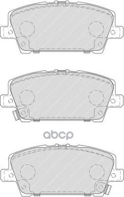 Колодки тормозные (Спереди) Honda Accord 97-03 / Civic 00-15 Ferodo арт. FDB1859
