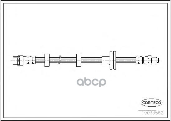 Шланг Тормозной Передний!  Land Rover Range Rover 4.4/3.0Td 6 02> Corteco арт. 19033562