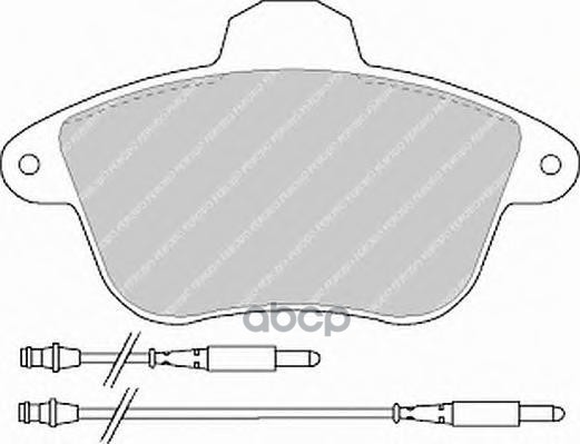 Колодки Торм. Передние "Ferodo" (Fdb746) Ferodo арт. FDB746