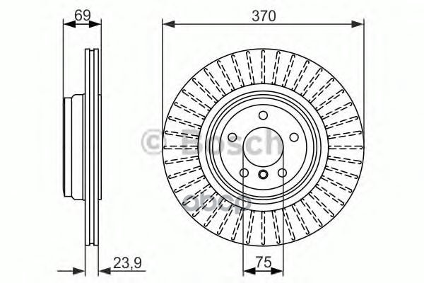 0 986 479 730 Диск Тормозной Задний! Bmw 5/7 F01/F02/F04/F07 4.0-6.0 08> Bosch арт. 0986479730