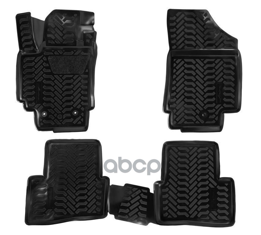 Ковры В Салон (3D С Подпятником) Hyundai Creta (2016-) Компл. 4 Шт., (Крепеж), Высокий Борт, Полимер AIRLINE арт. ACM-PS-34