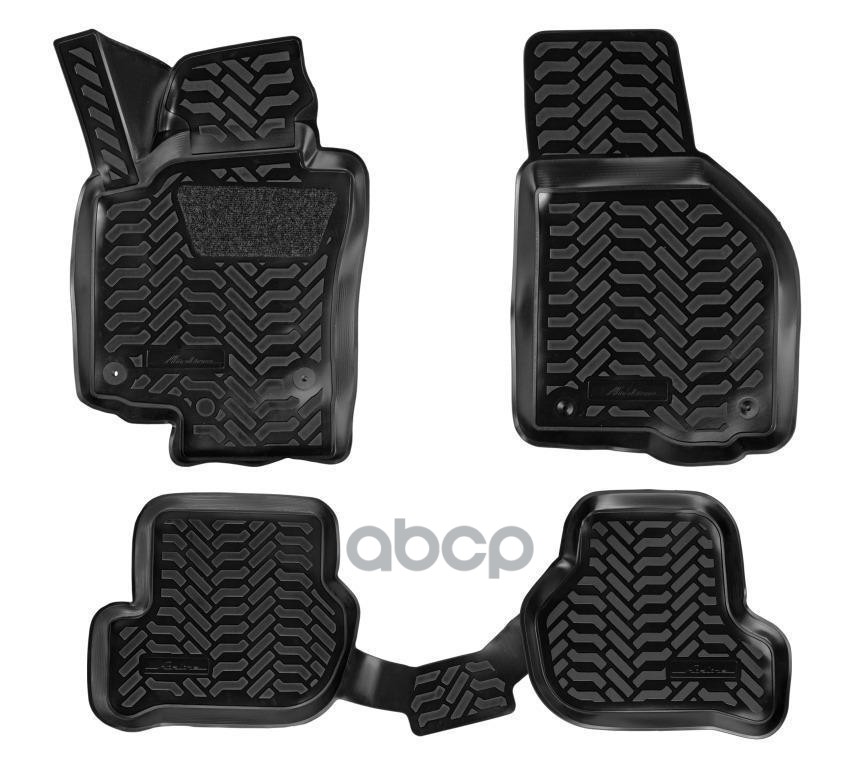 Ковры В Салон (3D С Подпятником) Skoda Octavia (A5) (2004-2013) Компл. 4 Шт., (Крепеж), Высокий Борт AIRLINE арт. ACM-PS-59