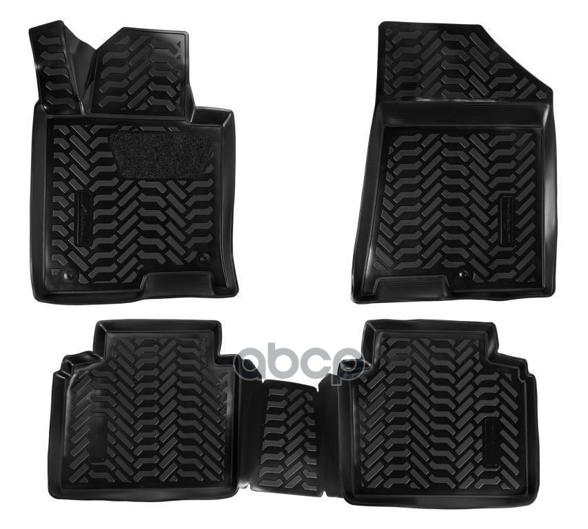 Ковры В Салон (3D С Подпятником) Kia Optima (2016-) Компл. 4 Шт., Высокий Борт, Полимерные, Черные AIRLINE арт. ACM-PS-40