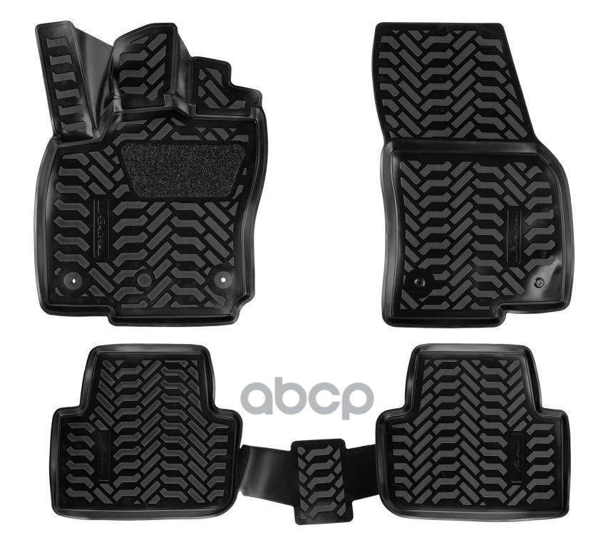 Ковры В Салон (3D С Подпятником) Vw Tiguan Ii (2016 -) Компл. 4 Шт.,(Крепеж), Высокий Борт, Полимерн AIRLINE арт. ACM-PS-74