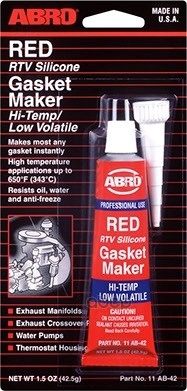 Герметик! Прокладок Силиконовый Красный 42.5Г Abro ABRO арт. 11AB42R