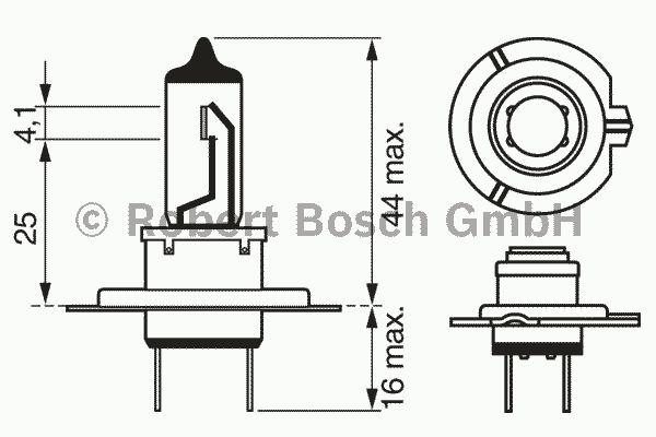 Bosch 90 plus цоколь н7