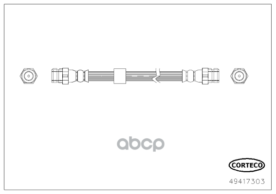 Шланг тормозной CORTECO 49417303 Corteco арт. 49417303