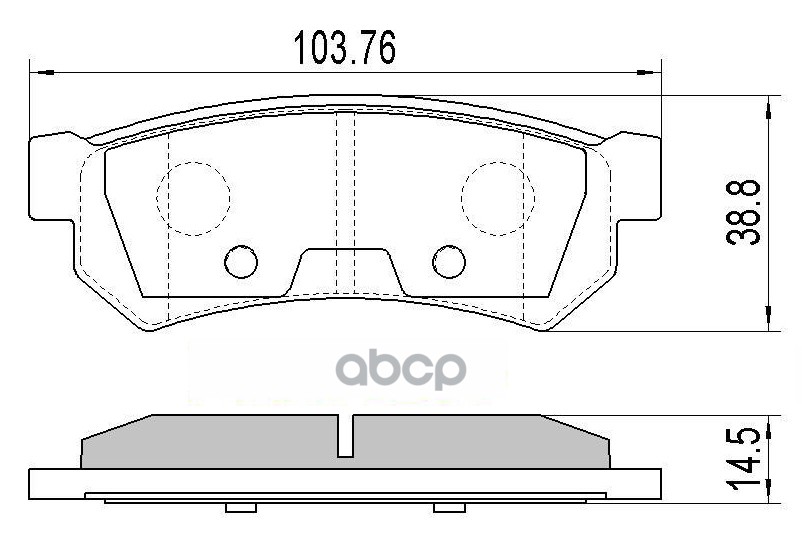 Комплект задних тормозных колодок, дисковый тормоз