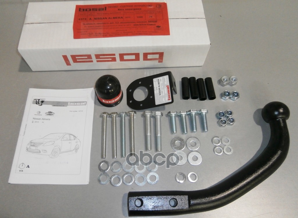 Фаркоп Nissan Almera 2013-2018 крепление шара на двух болтах