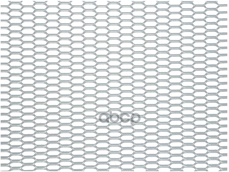 Облицовка радиатора (сетка) алюминий 100 х 30 см серебро ячейки 20 х 6 мм (сота) Dollex 071271