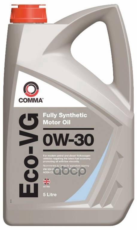 COMMA Comma 0W30 Eco-Vg (5L) Масло Моторное! Синтетика Vw 504 00, Vw 507 00
