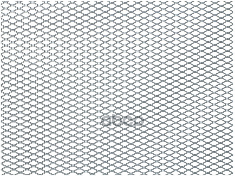 Облицовка радиатора (сетка) алюминий 100 х 20 см серебро ячейки 10 х 5,5 мм Dollex 071256