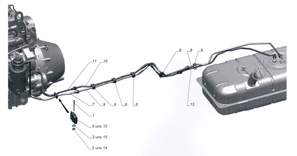 Схема топливной системы газель 405 евро 2
