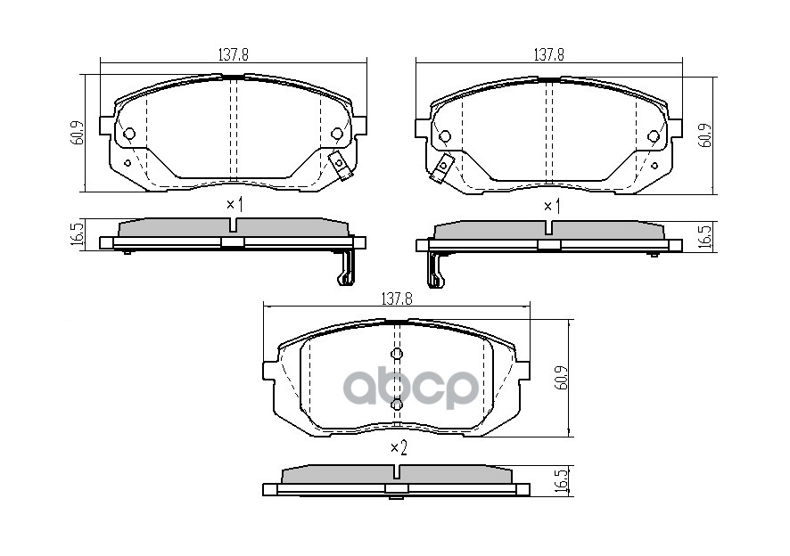 KI005 Колодки тормозные передние BARNETT