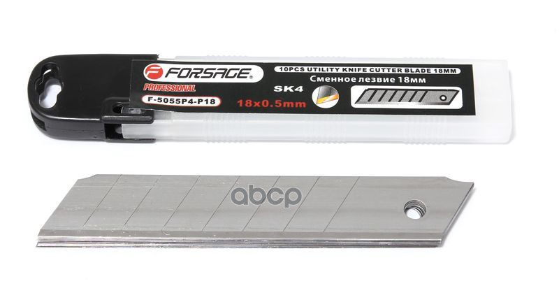 Набор Лезвий! Сменных 25Мм, 10Пр., В Пластиковом Футляре FORSAGE арт. F-5055P4-P25