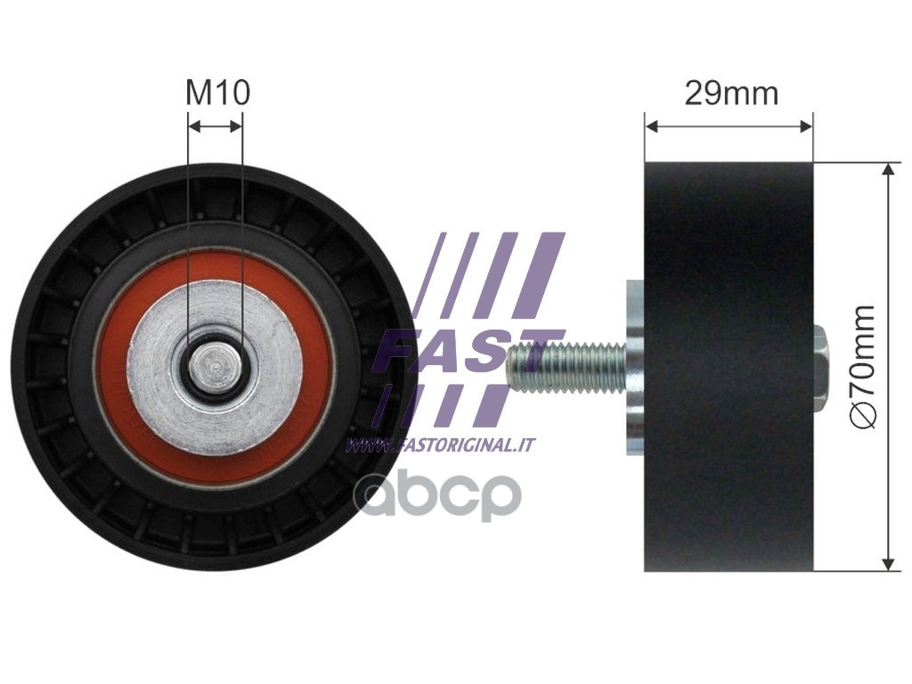 Ролик Руч.ремня Iveco Daily 2006 => Ролик 2.3Jtd FAST арт. FT44575