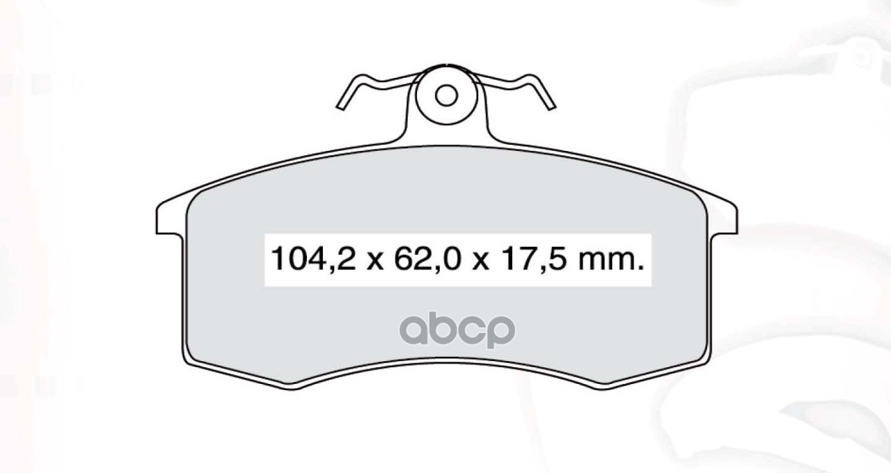 Колодка тормозная 2108-15,1117-19,2170-72,2190-94 пер (к-т) (Dafmi)