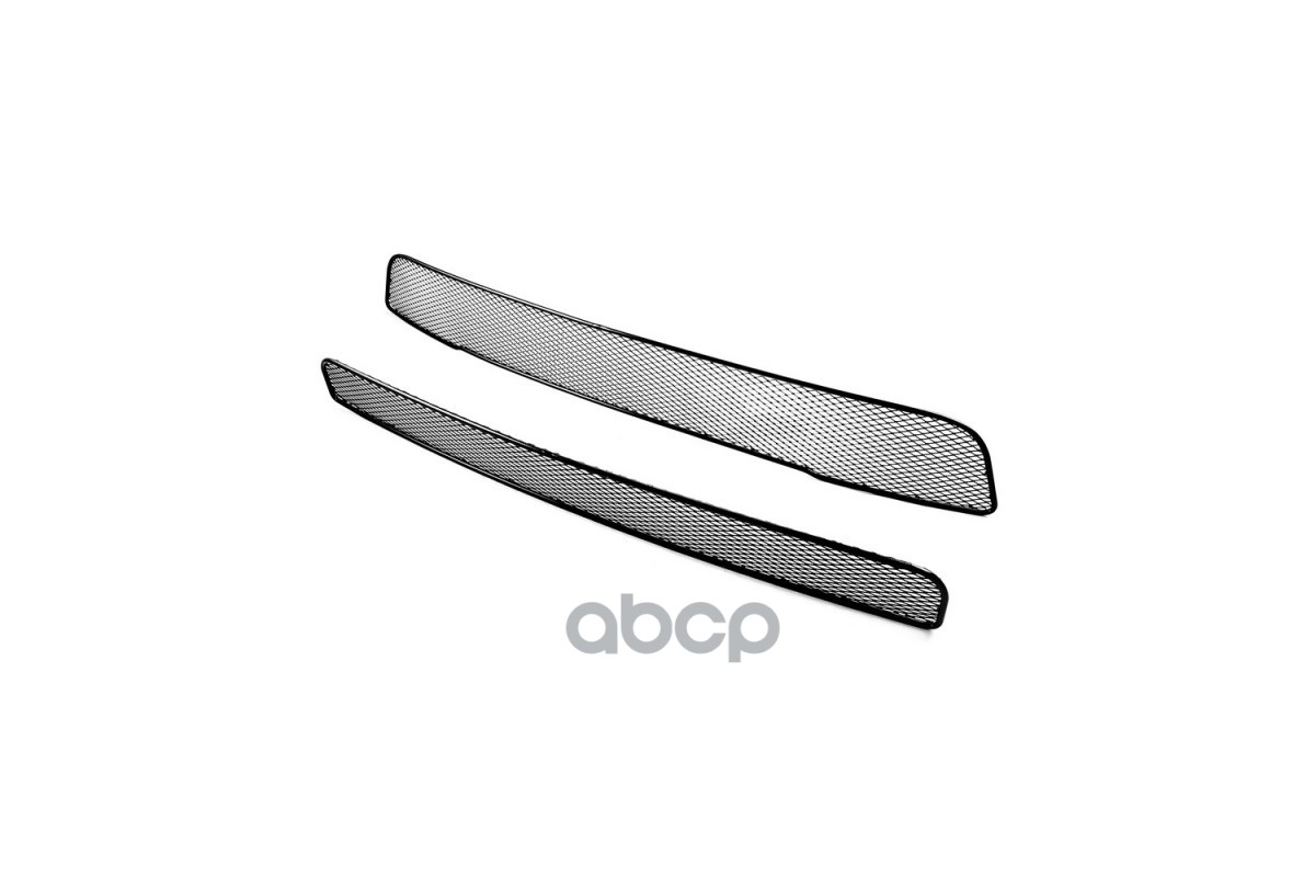 Сетка на бампер внешняя для MITSUBISHI Outlander 2012-2015, 2 шт., черн., 15 мм