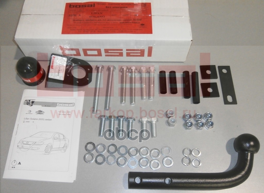 Фаркоп Lifan Solano седан 2008-2021, Lifan 620 седан 2010-2021 крепление шара на