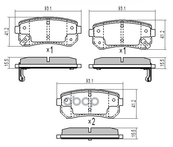 KI103 Колодки тормозные задние BARNETT