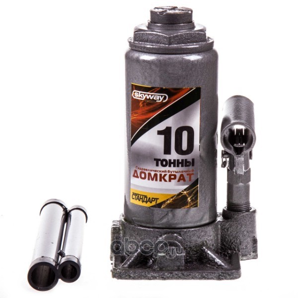 Skyway S01804026 Домкрат гидравлический бутылочный SKYWAY СТАНДАРТ 10т h 200-385мм