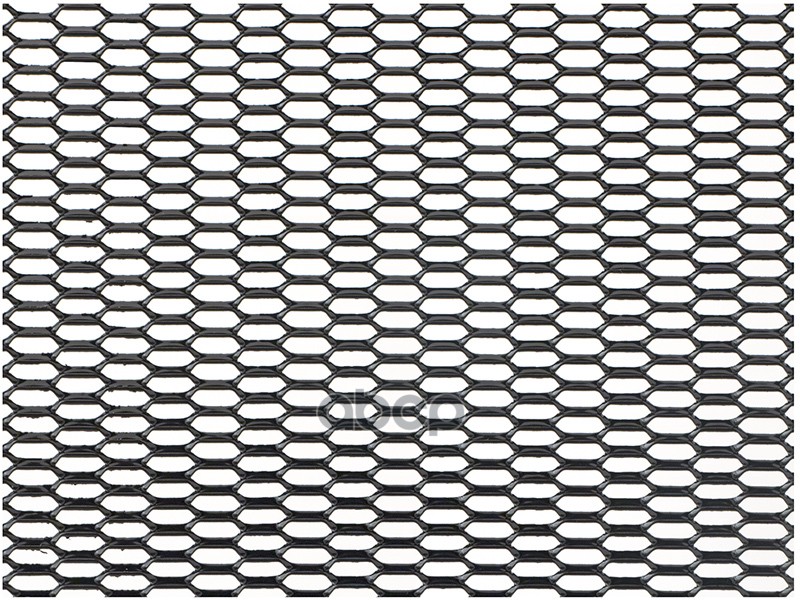 Облицовка радиатора (сетка) алюминий 100 х 40 см черная ячейки 20 х 6 мм (сота) DolleX 071288