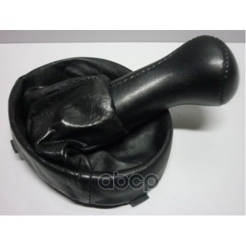 Ручка Кпп С Чехлом 2123 (Нат. Кожа, Черная) С Рамкой Большая "Azard" AZARD арт. КПП00121