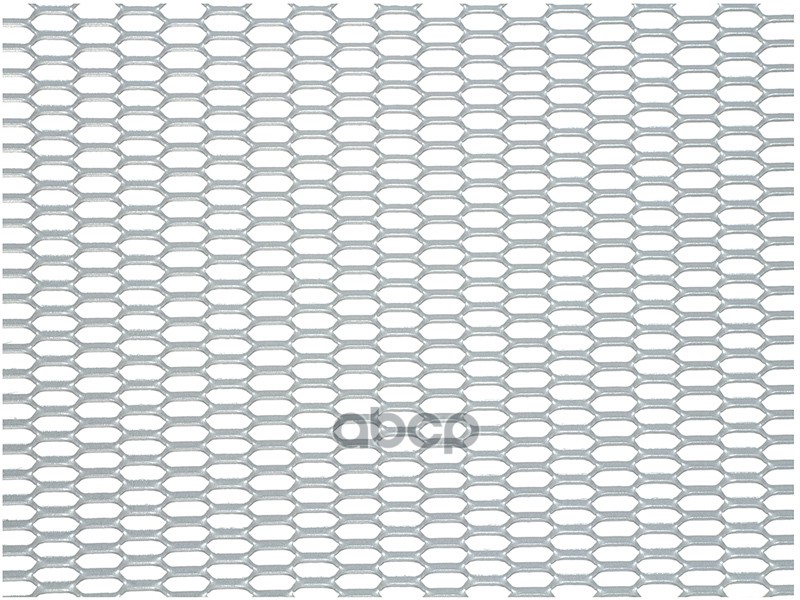 Облицовка радиатора (сетка) алюминий 100 х 20 см серебро ячейки 20 х 6 мм (сота) DolleX 071259
