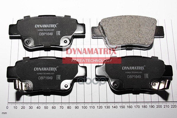 Комплект задних тормозных колодок Dynamatrix-Korea DBP1649 для Toyota Avensis, Corolla Verso