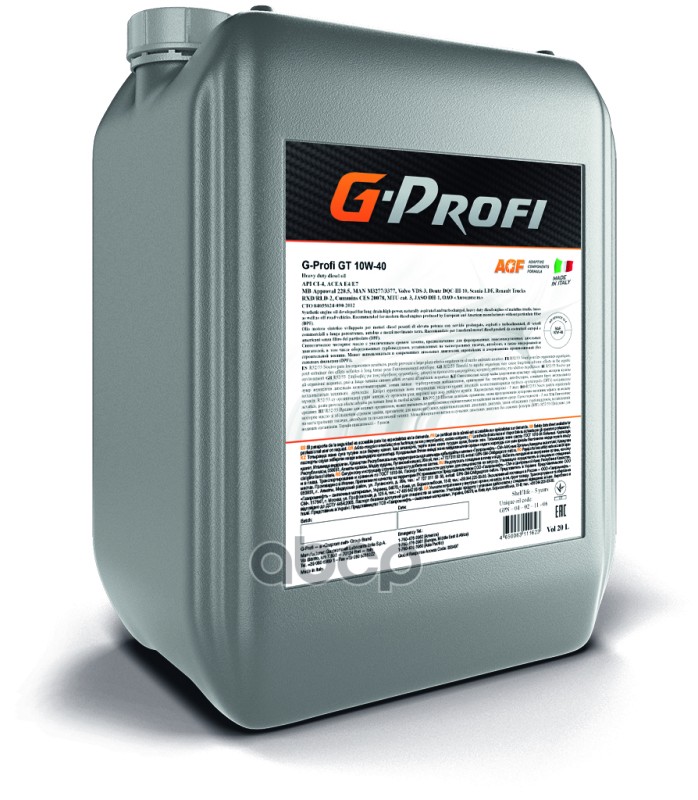 G-Energy Масло Моторное G-Profi Gt 10W-40, 20 Л. 253130115