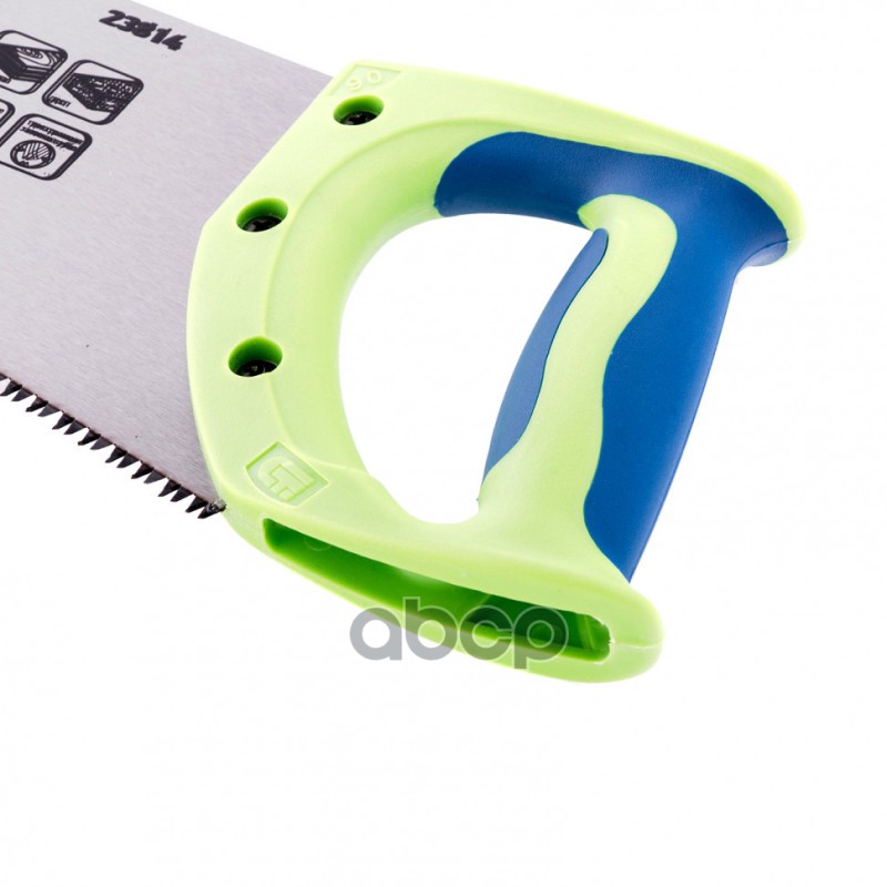 Ножовка по дереву Зубец, 450 мм, 7-8 TPI, зуб 3D, каленый зуб, 2-х компонентна