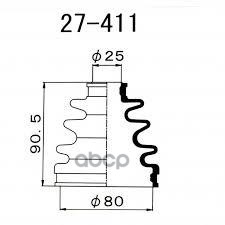 Пыльник привода Maruichi 04428-12270 / 04428-16010 / 04428-16020 / 04437-28040 / 04438-02071 / 04438-10021 / 04438-10022 / 04438-10060 / 04438-12021 / 04438-12070 / 04438-12071 / 04438-12080 / 04438-12110 / 04438-12120 / 04438-12130 / 04438-12140 / 04438-