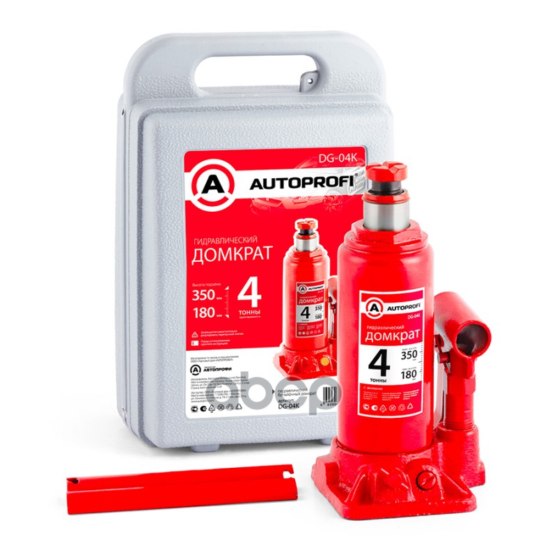 домкрат! бутылочный гидравл., 4 тонны, защита от п