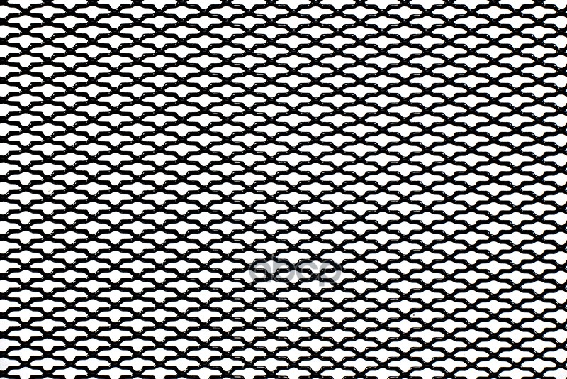 Облицовка радиатора (сетка) алюминий 100 х 40 см черная ячейки 15 х 6,5 мм (сомбреро) DolleX 097578