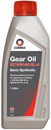 Comma 75W90 Sx Gl-4 (1L) Масло Транс!Api Gl-4, Ford M2c175-A, Для 5- И 6-Ти Ступ. Кпп (Полусинт) COMMA арт. SXGL41L