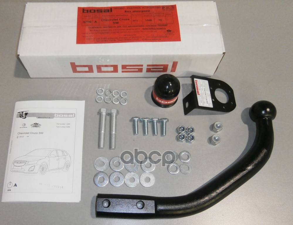 Фаркоп Chevrolet Cruze универсал 2013-2016 крепление шара на двух болтах