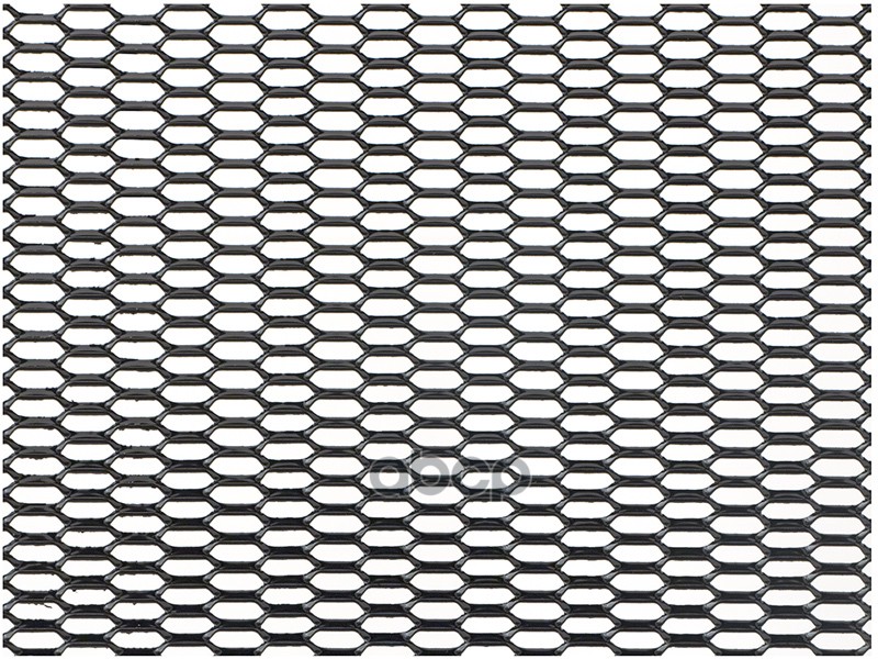 Облицовка радиатора (сетка) алюминий 100 х 30 см черная ячейки 20 х 6 мм (сота) DolleX 071277