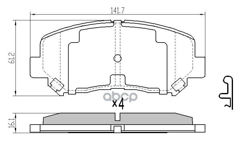 MZ001 Колодки тормозные передние BARNETT